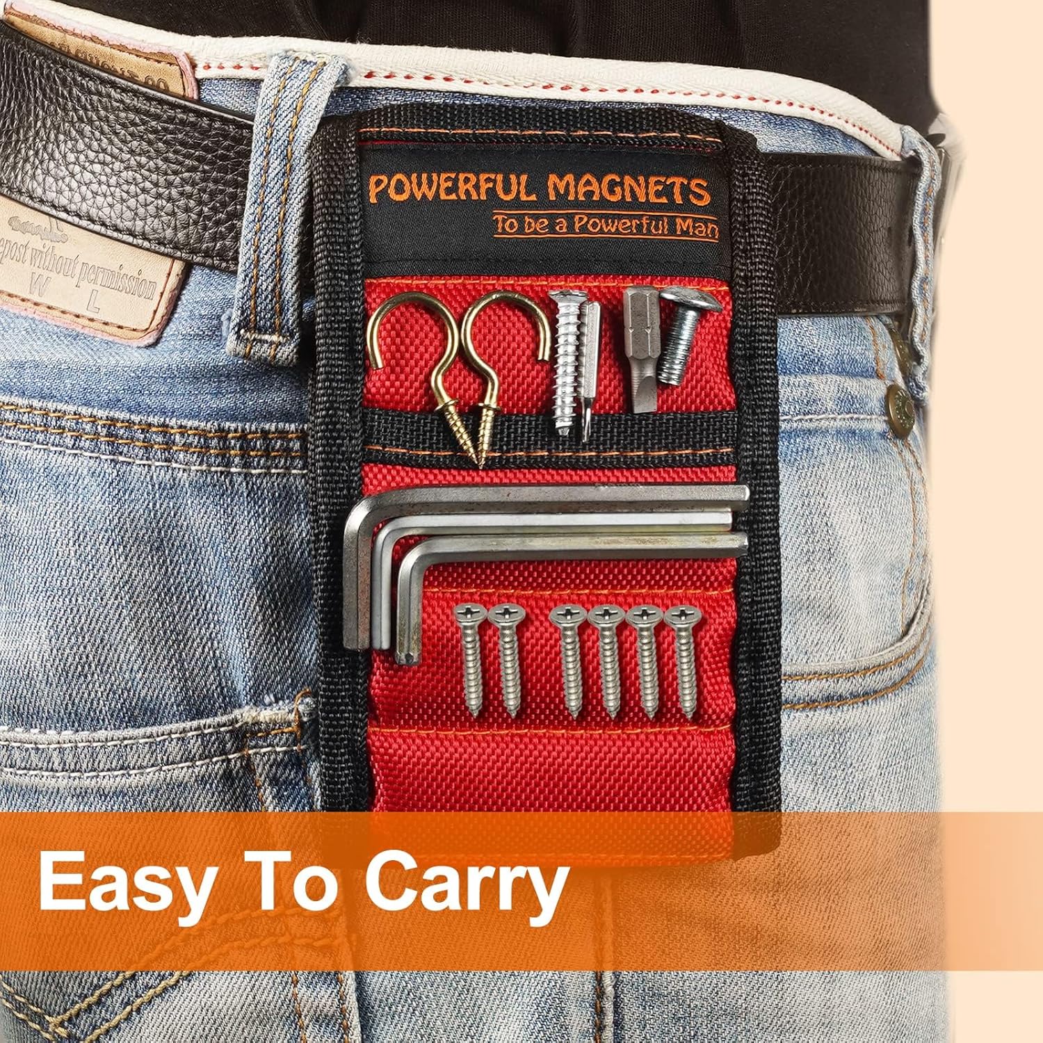 Magnetic Wristband for Drill Bits & Bolts – Travel-Friendly Tool for Camping Setups & Mobile Workshops