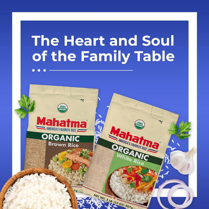 Mahatma Organic White Rice, 2lb – Pantry Staple for Portion-Conscious Wellness Routines