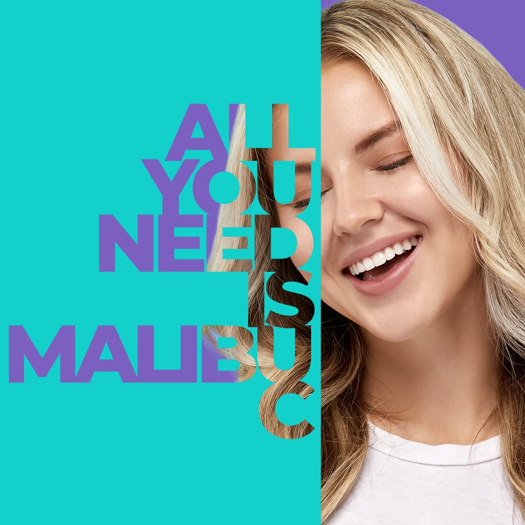 Malibu C Blondes Wellness Remedy – Powder-to-Lather Simplicity for Brassy Hair, No-Bulk Refill Format