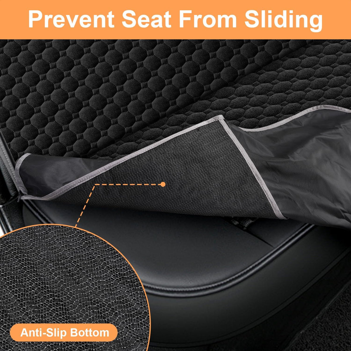 Mancro Back Seat Dog Cover – Surprise Valentine's Day Gift for Couples Who Adopt Together