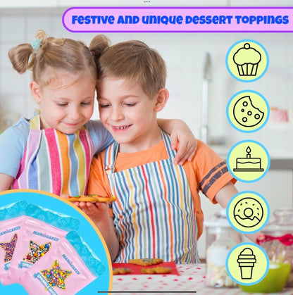 Manvscakes Blue Cake Decor Set – Festive Gift Jar for the Artisan Baker on Your List