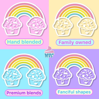 Manvscakes Wholesome Dessert Garnish for Wellness Lifestyle Bakers, Plant Based Color Sprinkle Blend