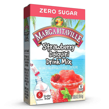 Margaritaville Strawberry Daiquiri Singles To Go Drink Mix, 6 CT (Pack - 2)