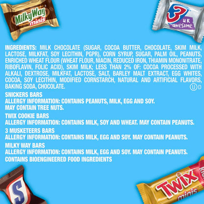 MARS 4-Brand Chocolate Mix – Cozy Family Room Viewing Party Bowl and Football Sunday Couch Snack