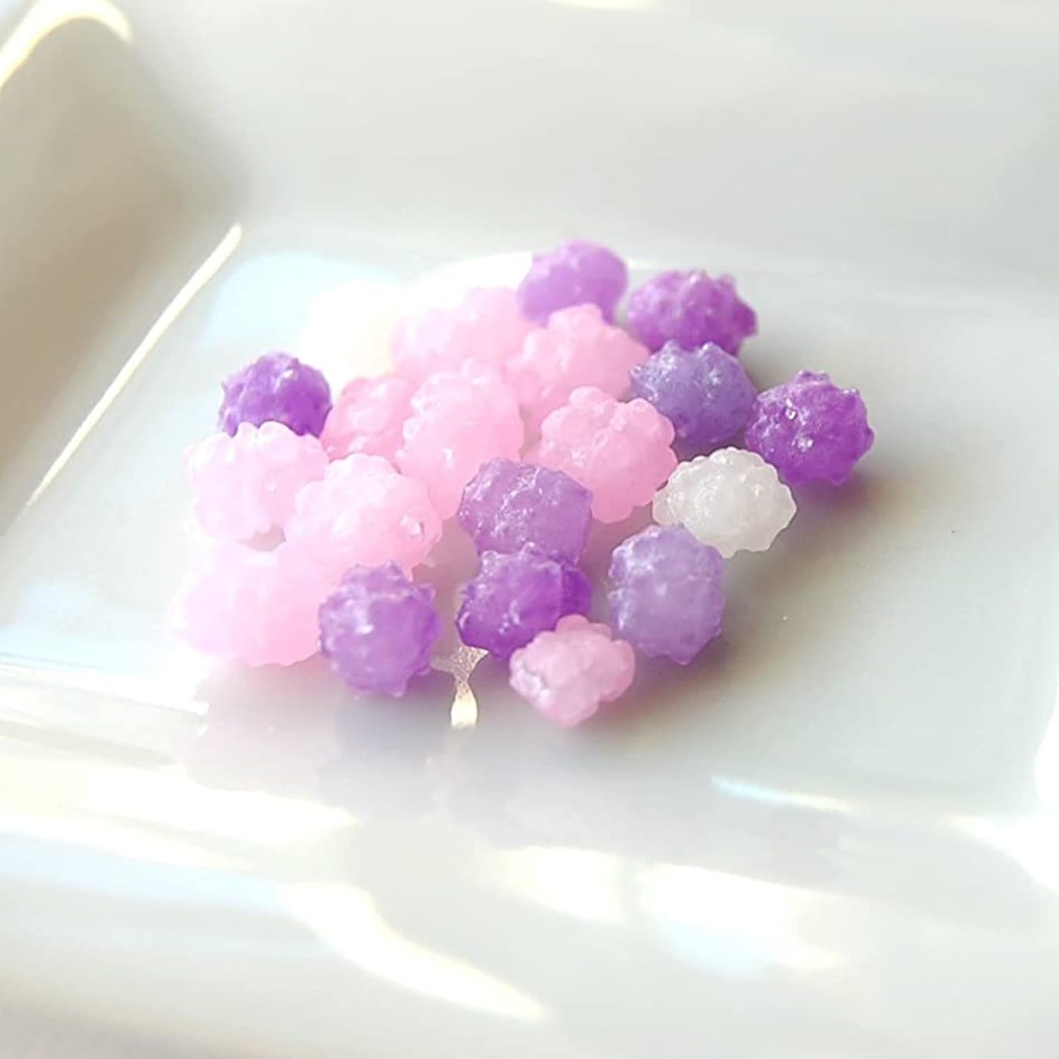 MARUTA Candy Konpeito – 50 Hand-Crafted Sugar Crystals, a Less-Is-More Candy Bowl Choice for Calm, Unfussy Home Display