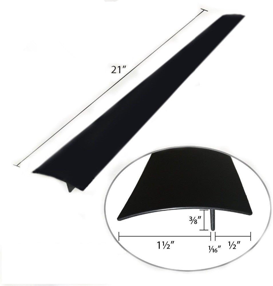 Matte Black Stove Gap Filler – Minimalist Kitchen Design Accent for Neutral Interiors