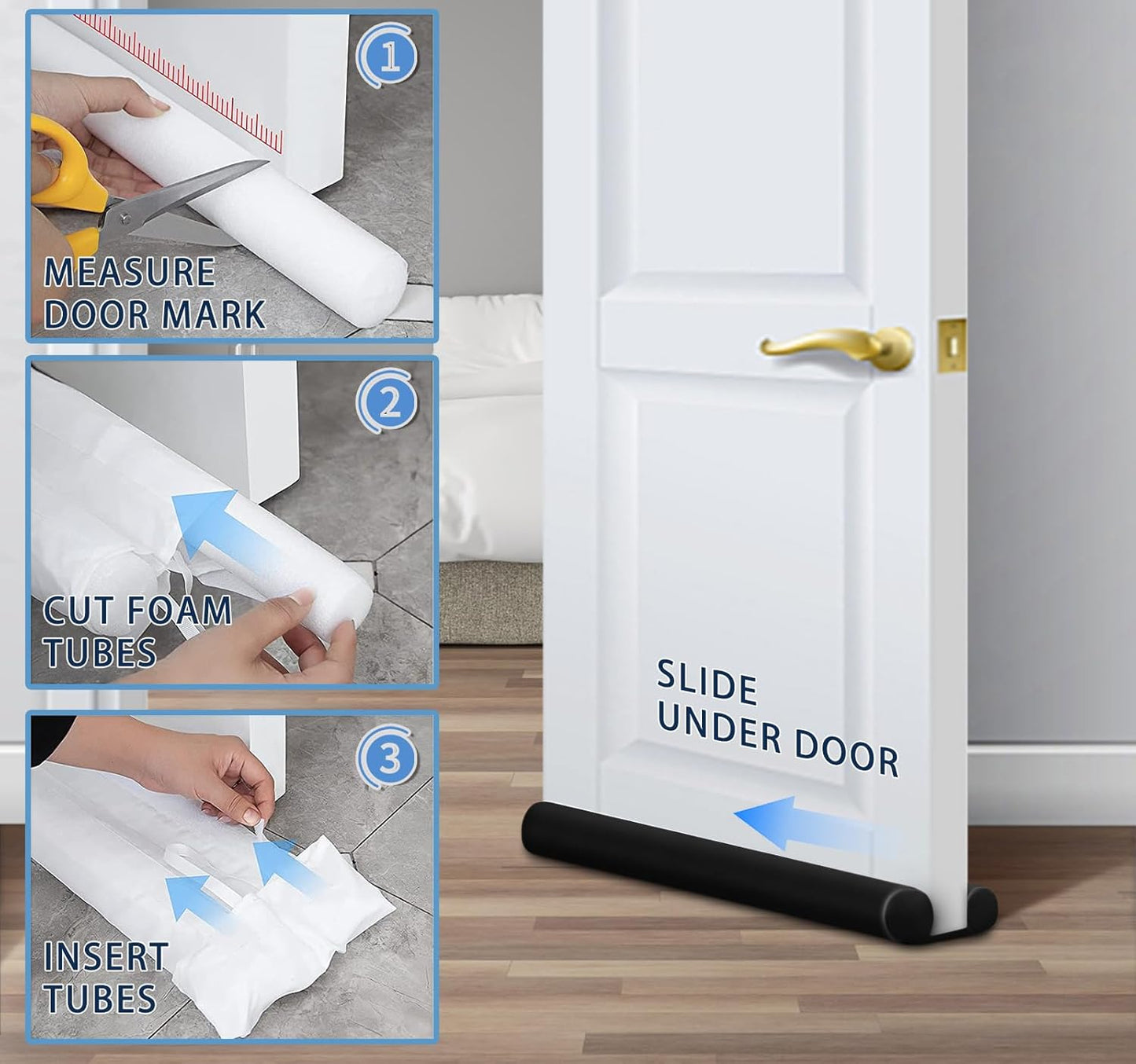 MAXTID Under Door Noise Blocker – Clean-Lined Door Draft Guard for Studio Apartments with Restrained Decor