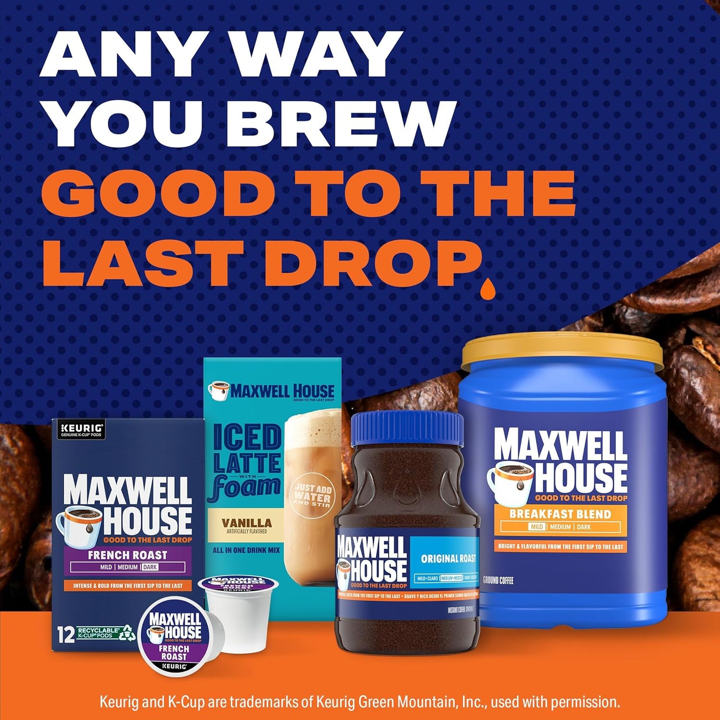 Maxwell House Breakfast Blend Mild Roast Ground Coffee, 38.8 oz Canister – Kosher Certified Pantry Staple for Mindful Households