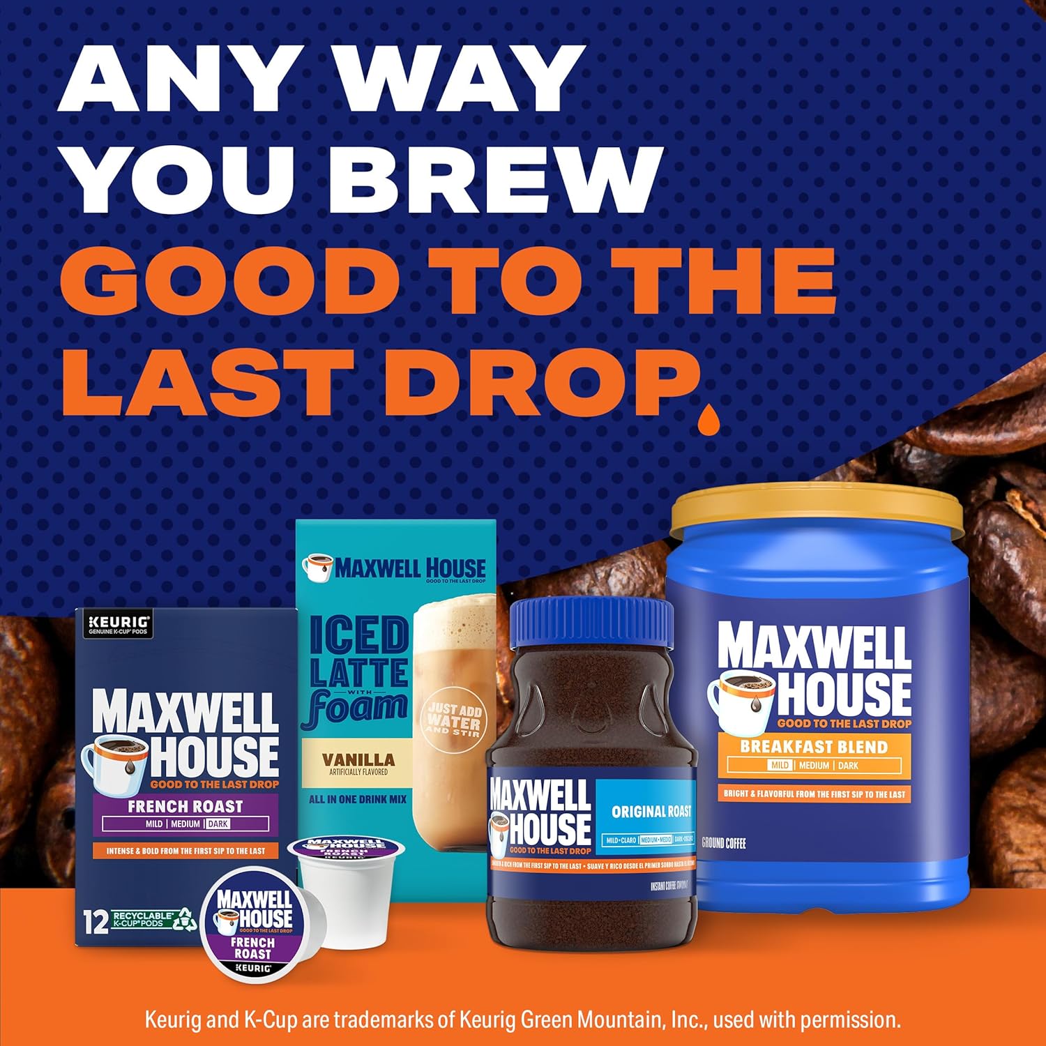 Maxwell House Breakfast Blend Mild Roast Ground Coffee, 38.8 oz Canister – Kosher Certified Pantry Staple for Mindful Households