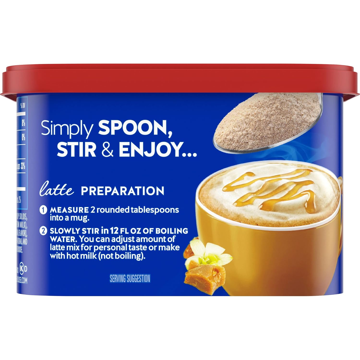 Maxwell House International Instant Mix – Cozy Kitchen Counter Coffee Accessory, Hazelnut Cafe, 9 oz Canister