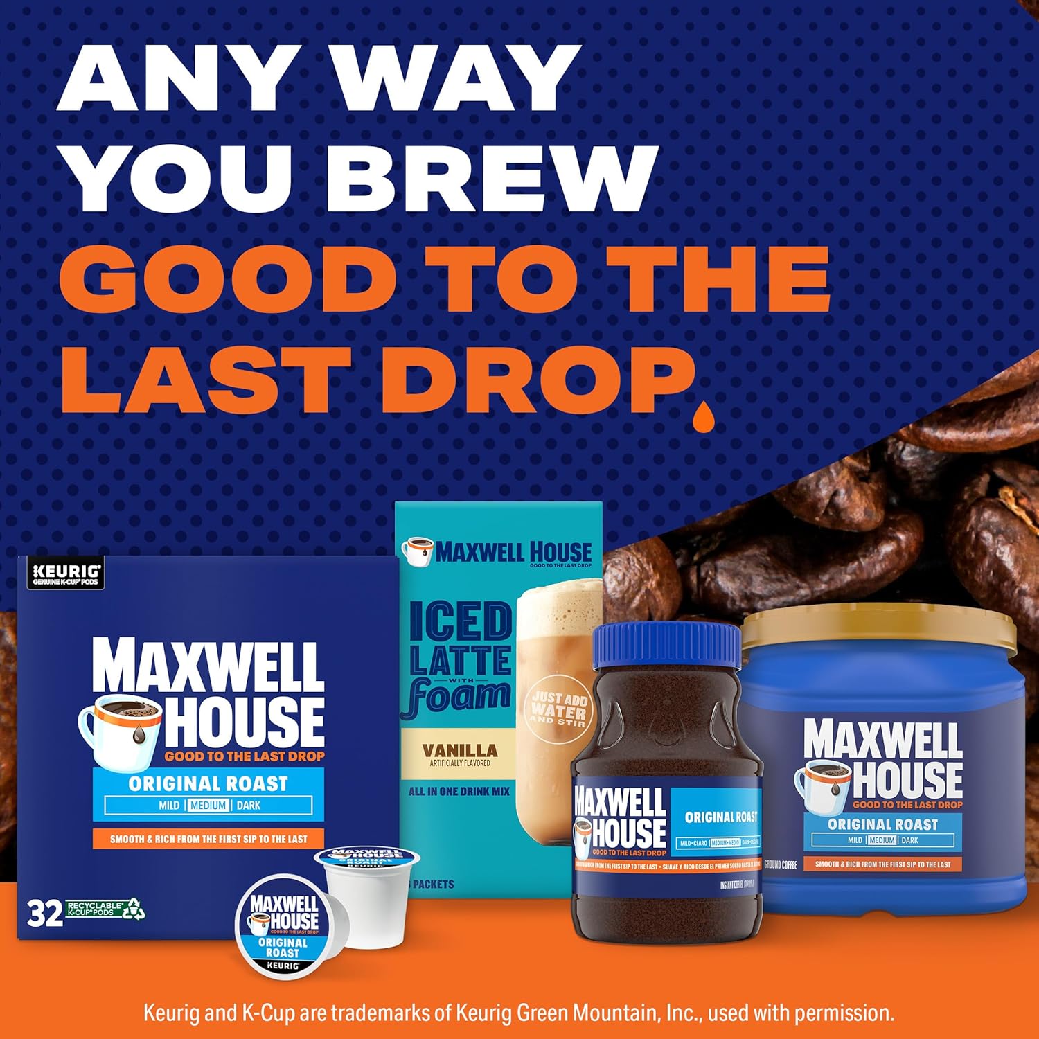 Maxwell House Original Roast K-Cup Coffee Pods as a Mother's Day Breakfast Surprise, Easy Brew She Will Appreciate