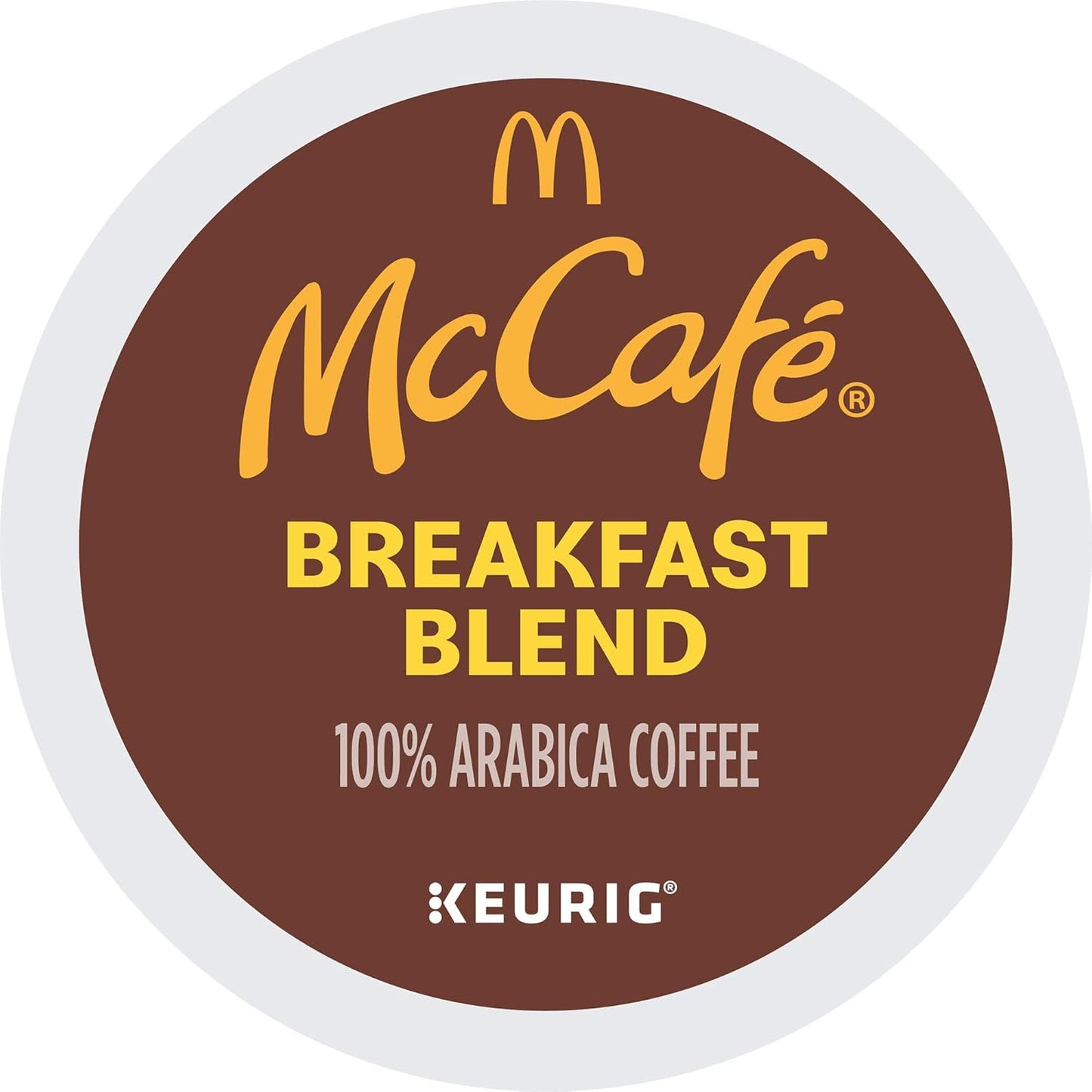 McCafe Breakfast Blend Light Roast K-Cup Pods, Bulk Office Break Room Coffee for Daily Employee Focus, 4 Packs of 24