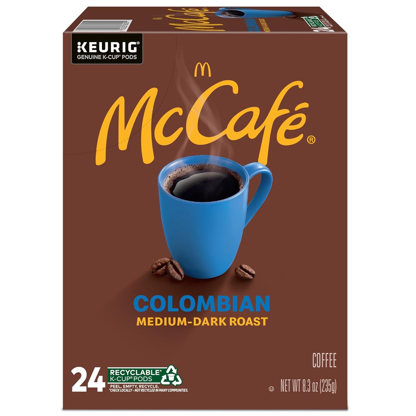 McCafe Colombian K-Cups – Study Desk Coffee for Distraction-Free Brewing, 96 Pack