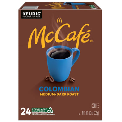 McCafe Colombian K-Cups – Study Desk Coffee for Distraction-Free Brewing, 96 Pack