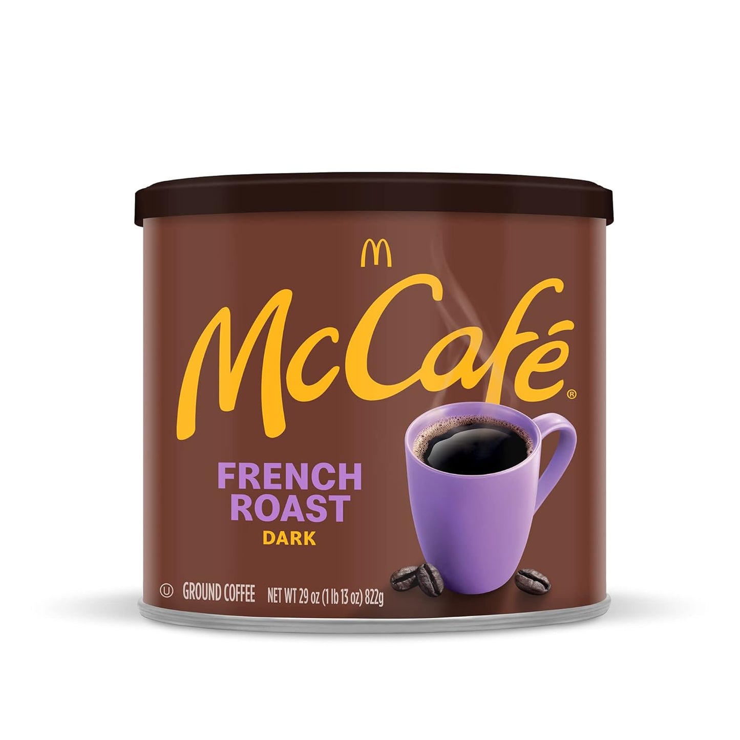 McCafe French Roast Ground Coffee – Clean-Design Coffee Canister for Intentional Home Brewing