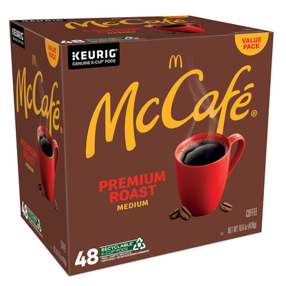 McCafé Premium Roast Coffee Pods – Holiday Gift for Coffee Lovers, 48 Count Keurig Compatible K-Cups for Mom and Dad