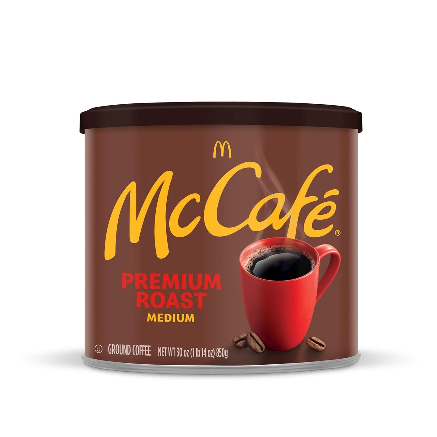 McCafe Premium Roast Medium Roast Ground Coffee 30 oz Canister – Work-From-Home Brew for Consistent Daily Focus