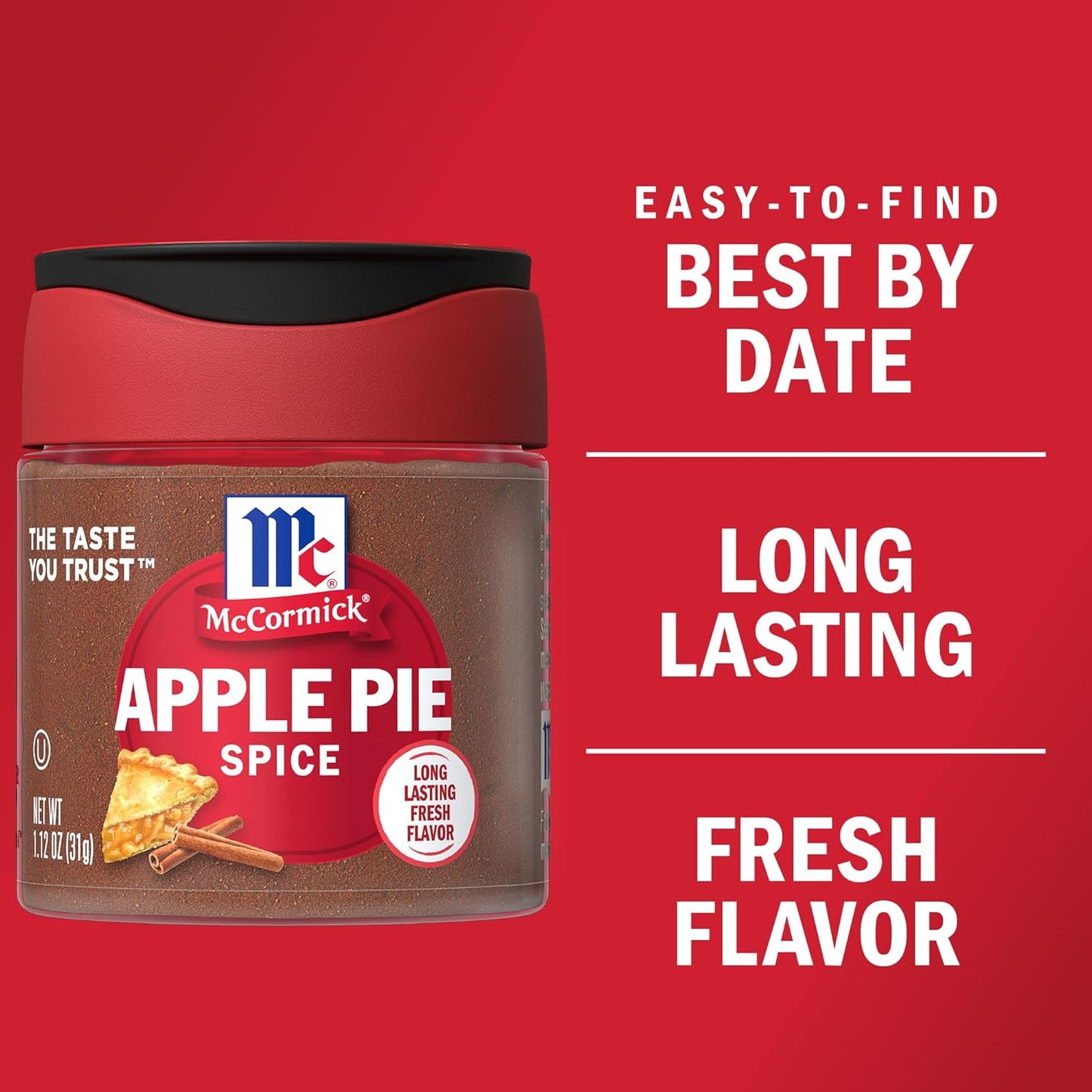 McCormick Apple Pie Spice 1.12 oz – Cozy Valentine's Day Gift for Her Kitchen Counter