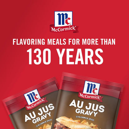 McCormick Au Jus Gravy Mix – Guilt-Free Comfort Food Topping for Mashed Potatoes and Vegetables, Gluten-Free