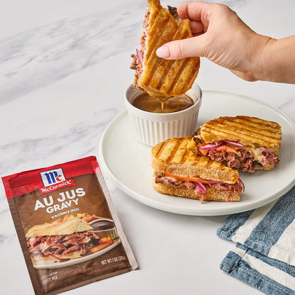 McCormick Au Jus Gravy Mix – Guilt-Free Comfort Food Topping for Mashed Potatoes and Vegetables, Gluten-Free