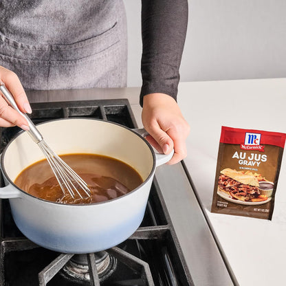 McCormick Au Jus Gravy Mix – Guilt-Free Comfort Food Topping for Mashed Potatoes and Vegetables, Gluten-Free