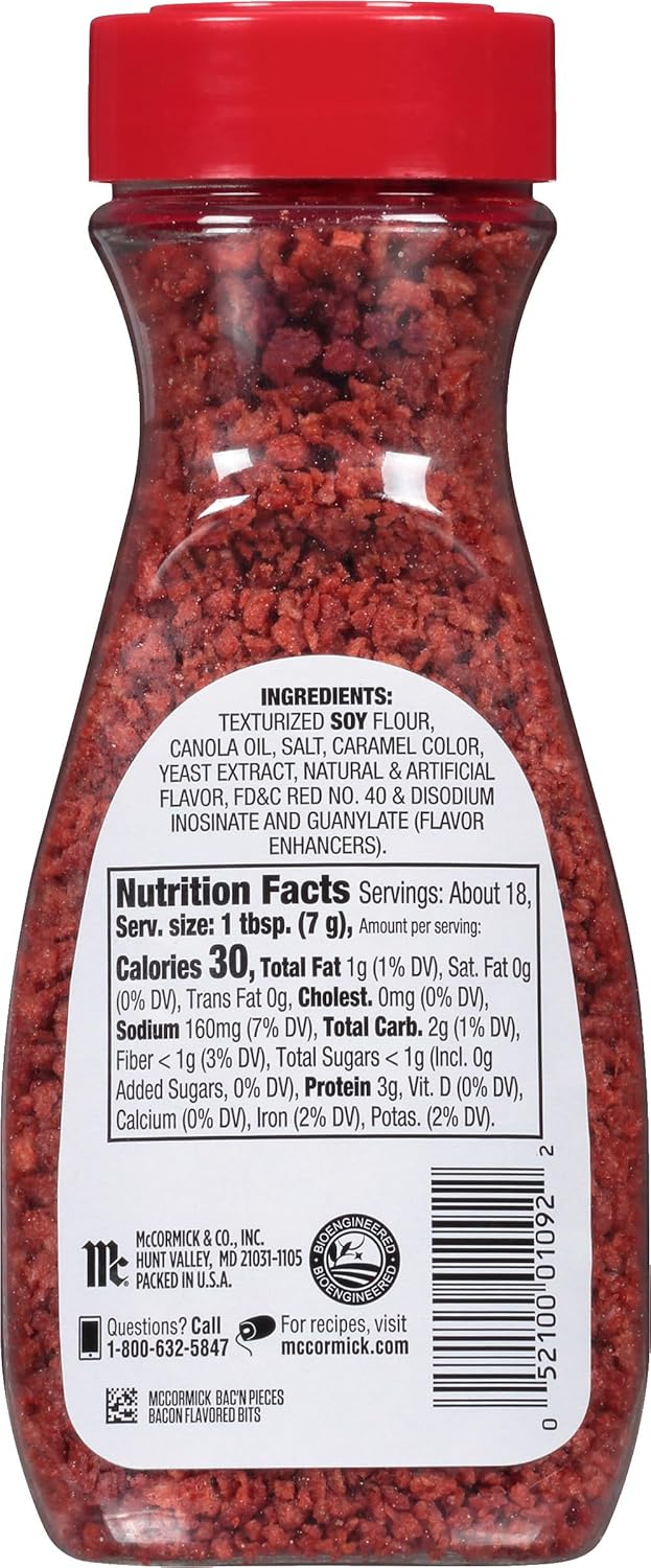 McCormick Bac'n Pieces Bacon Flavored Bits for Housewarming and New Home Cooks, 4.4 oz