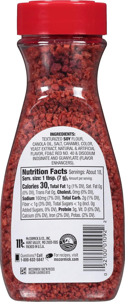 McCormick Bac'n Pieces Bacon Flavored Bits for Housewarming and New Home Cooks, 4.4 oz