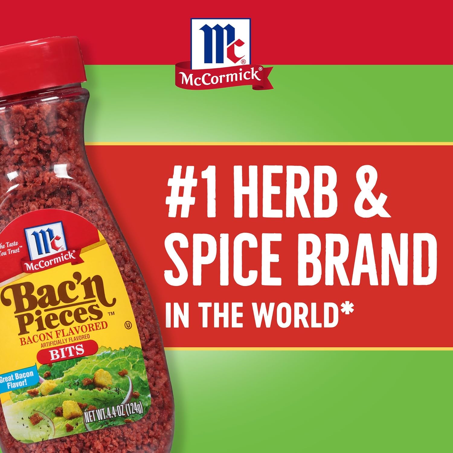 McCormick Bac'n Pieces Bacon Flavored Bits for Housewarming and New Home Cooks, 4.4 oz