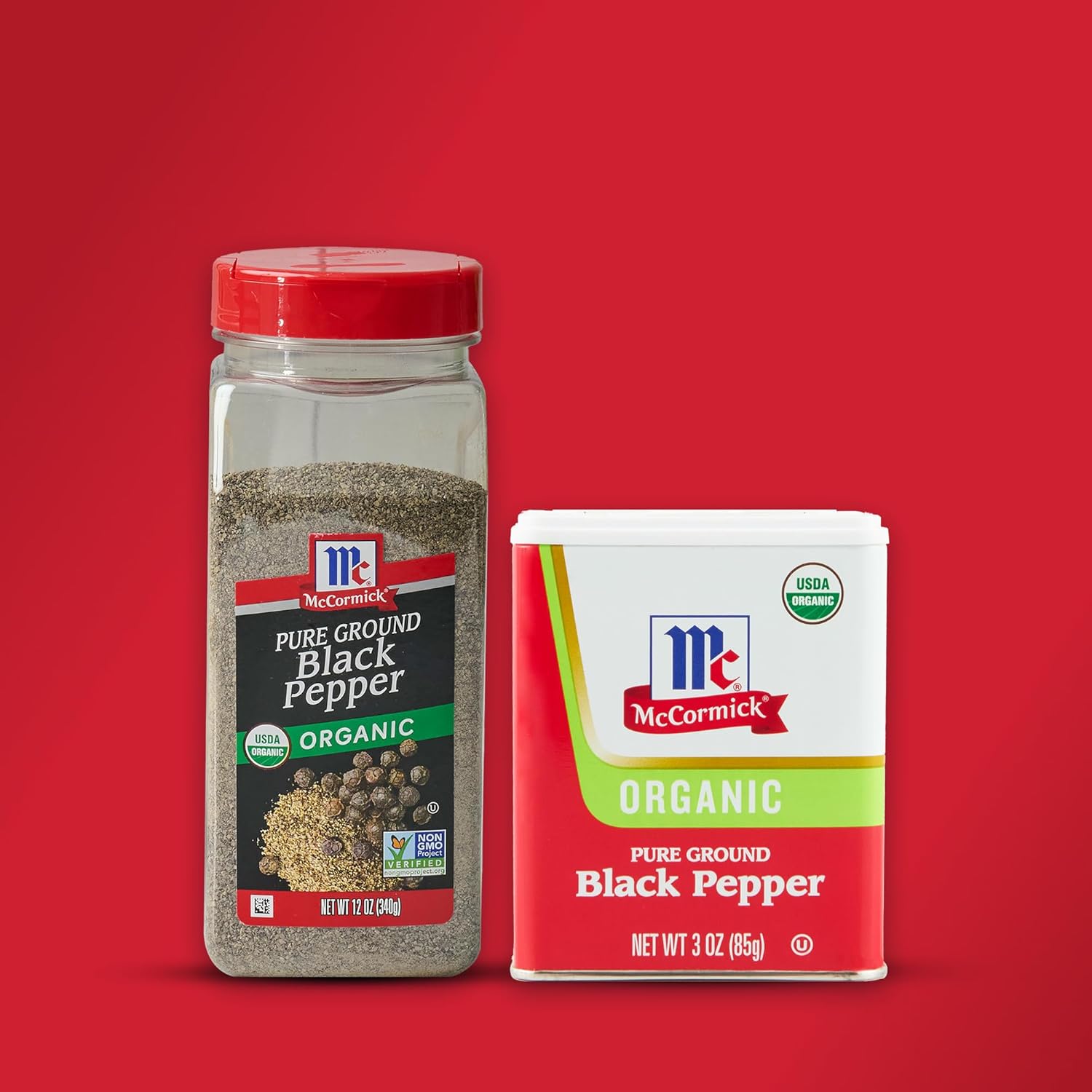 McCormick Black Pepper Organic – Kosher & Vegan Friendly Seasoning for Wholesome Dinner Tables, 12 oz