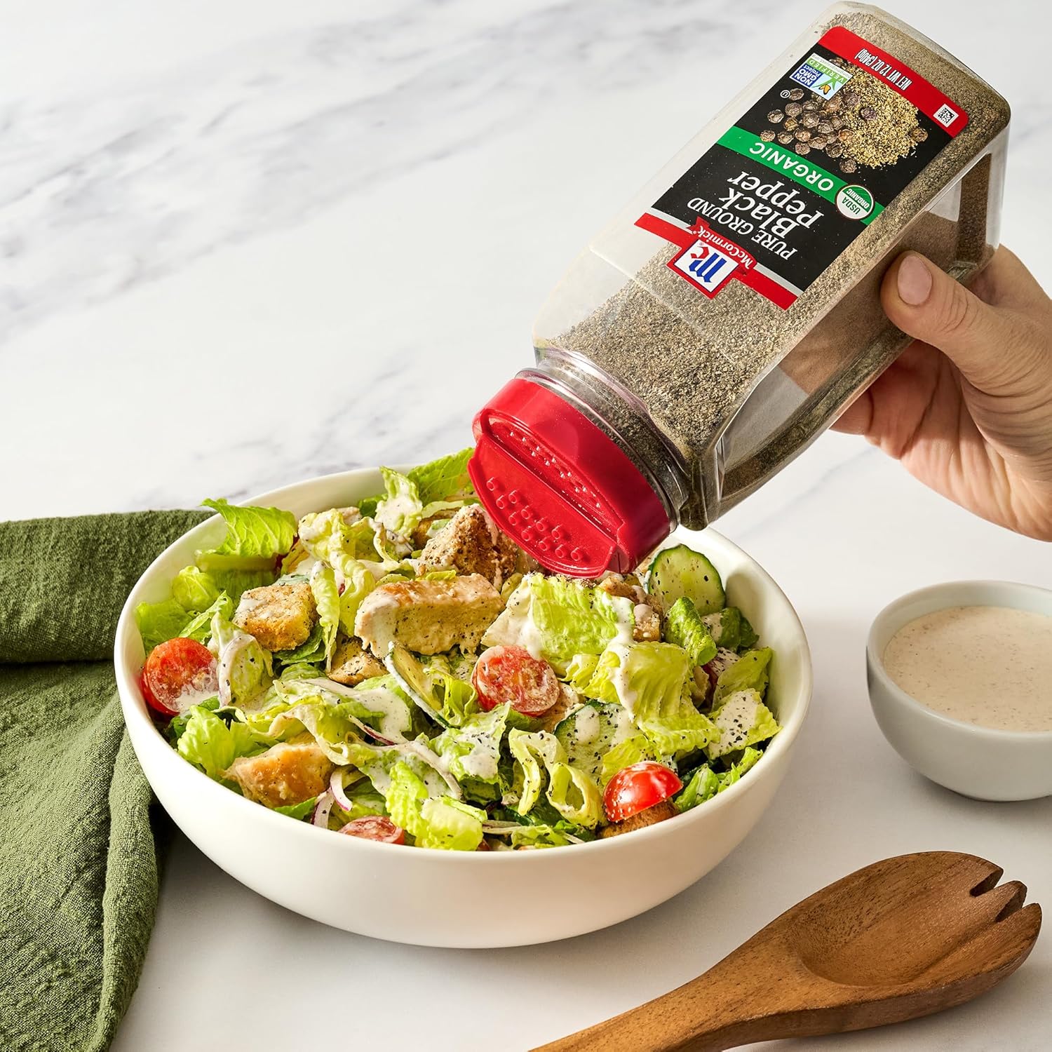McCormick Black Pepper Organic – Kosher & Vegan Friendly Seasoning for Wholesome Dinner Tables, 12 oz