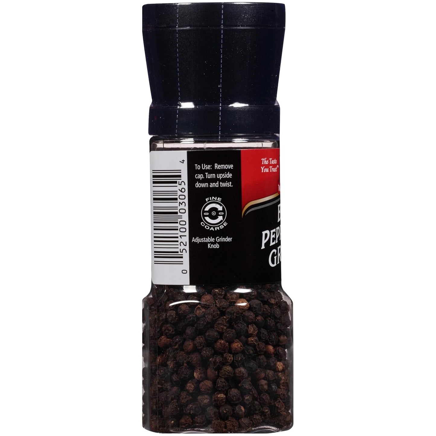 McCormick Black Peppercorn Grinder – Holiday Gift Basket Pick for Mom and Her, Pantry-Staple Upgrade