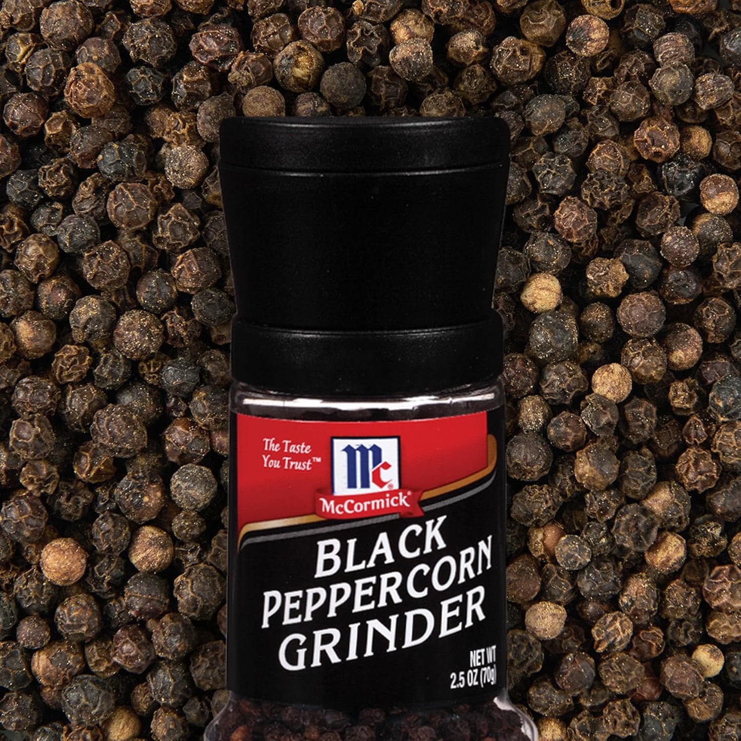 McCormick Black Peppercorn Grinder – Holiday Gift Basket Pick for Mom and Her, Pantry-Staple Upgrade