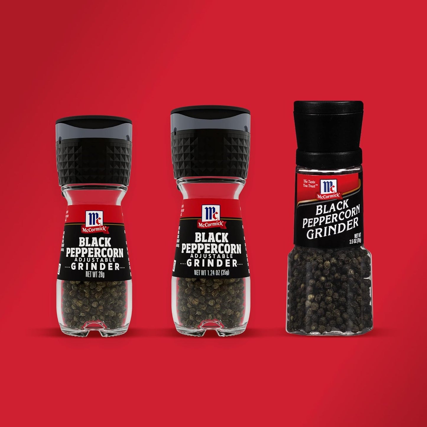 McCormick Black Peppercorn Grinder – Holiday Gift Basket Pick for Mom and Her, Pantry-Staple Upgrade