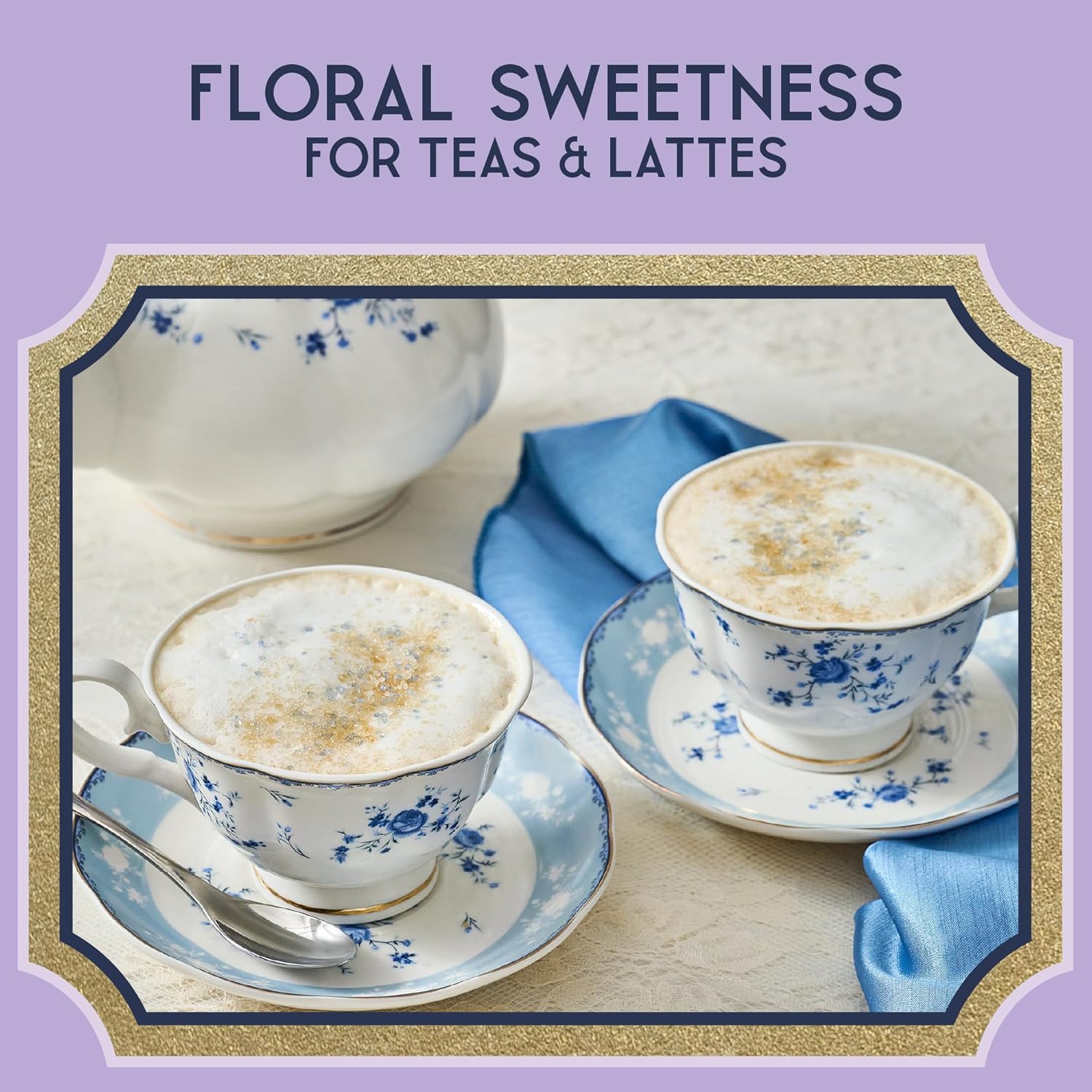 McCormick Bridgerton Finishing Sugar – Floral Sweetener for Mindful Morning Lattes and Soothing Evening Mocktails