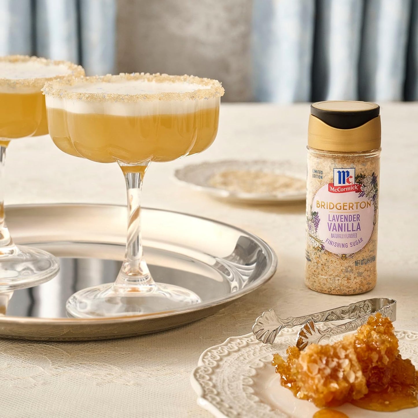 McCormick Bridgerton Finishing Sugar – Floral Sweetener for Mindful Morning Lattes and Soothing Evening Mocktails