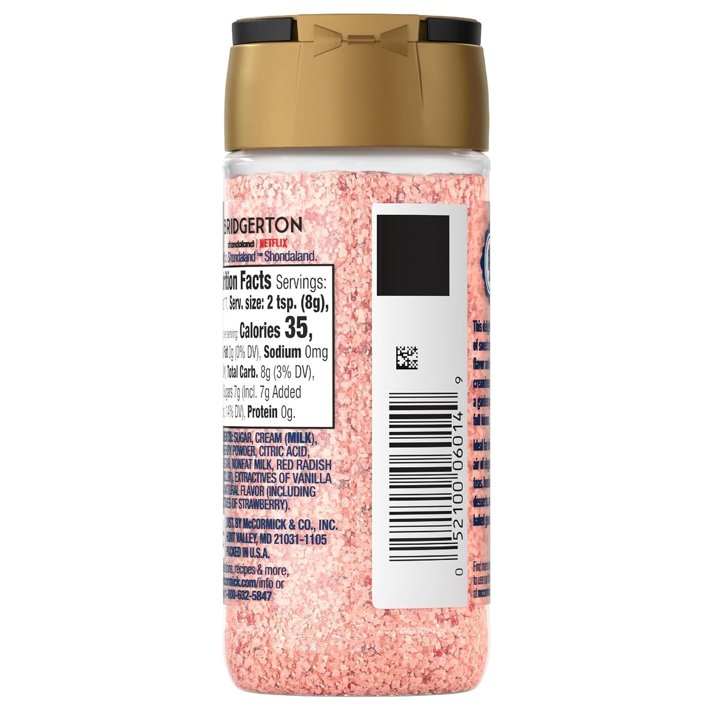 McCormick Bridgerton Finishing Sugar – Picture-Perfect Garden Party Aesthetic for Dessert Stations and Tea Carts