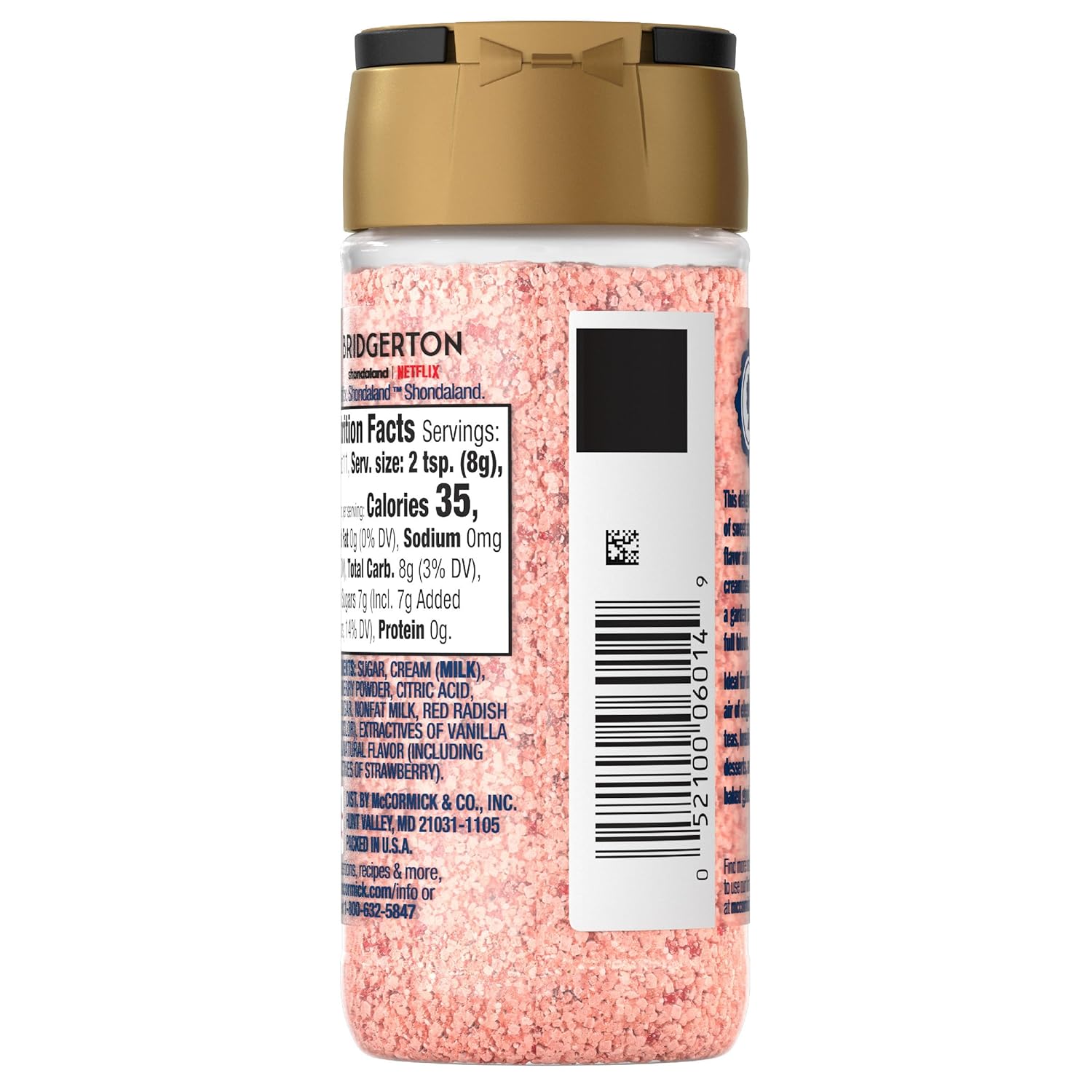 McCormick Bridgerton Finishing Sugar – Picture-Perfect Garden Party Aesthetic for Dessert Stations and Tea Carts