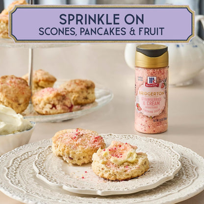 McCormick Bridgerton Finishing Sugar – Picture-Perfect Garden Party Aesthetic for Dessert Stations and Tea Carts