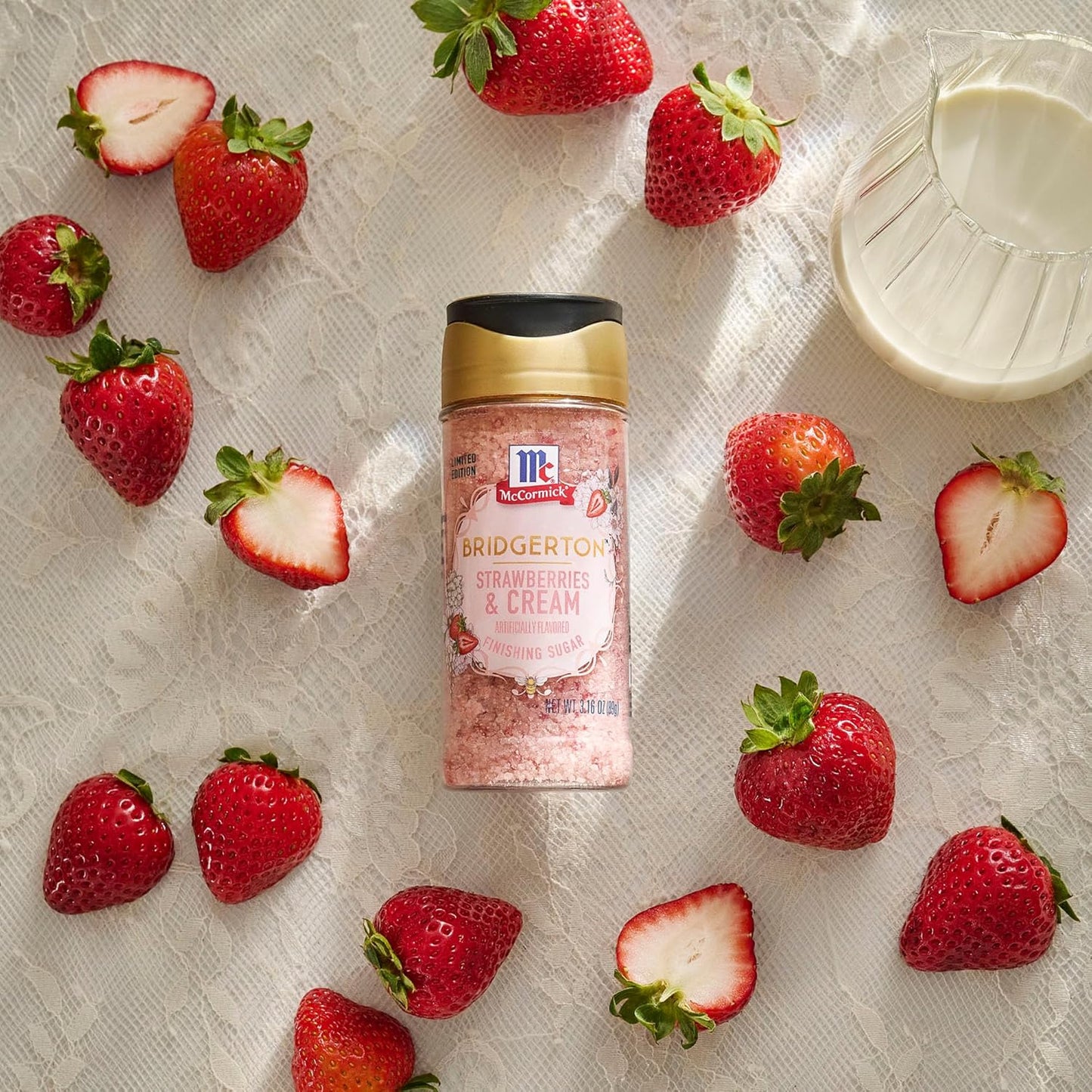 McCormick Bridgerton Finishing Sugar – Picture-Perfect Garden Party Aesthetic for Dessert Stations and Tea Carts