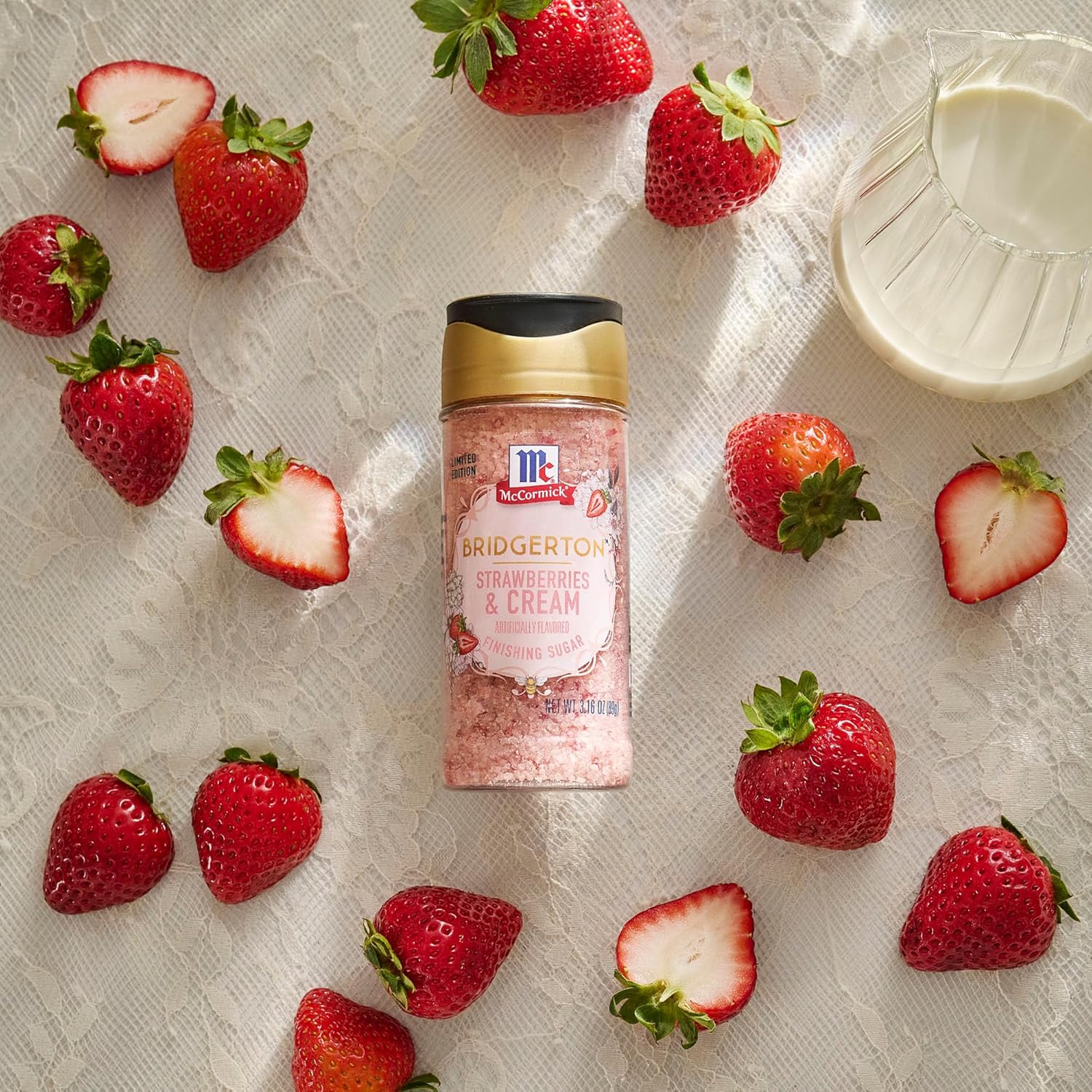 McCormick Bridgerton Finishing Sugar – Picture-Perfect Garden Party Aesthetic for Dessert Stations and Tea Carts