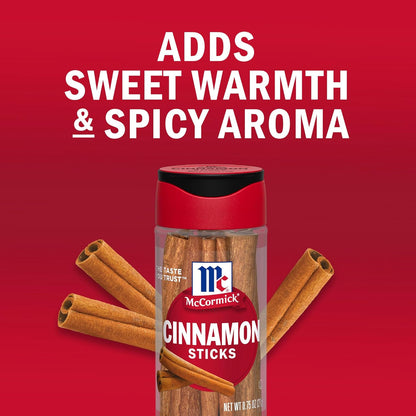 McCormick Cinnamon Sticks – Fragrant Simmer Companion for Yoga Room and Meditation Corners