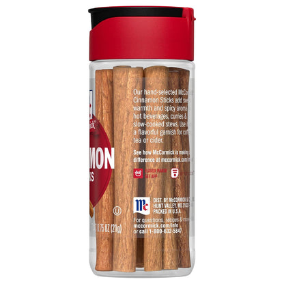 McCormick Cinnamon Sticks – Fragrant Simmer Companion for Yoga Room and Meditation Corners