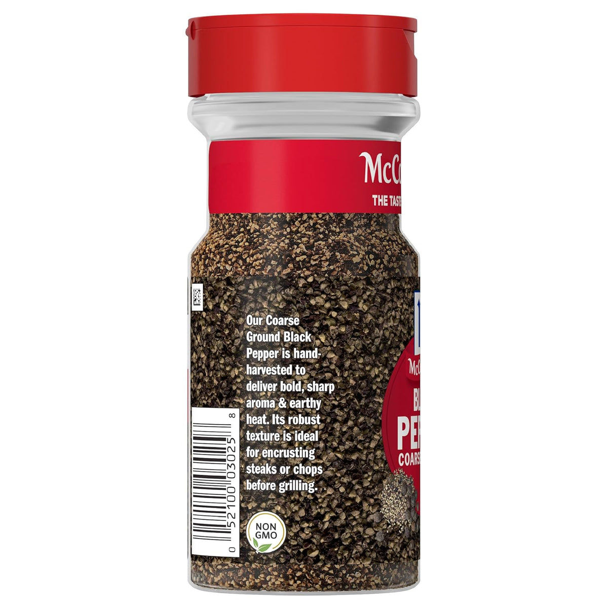 McCormick Coarse Ground Black Pepper – Single-Ingredient Pantry Essential for Clutter-Free Kitchens