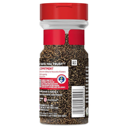 McCormick Coarse Ground Black Pepper – Single-Ingredient Pantry Essential for Clutter-Free Kitchens