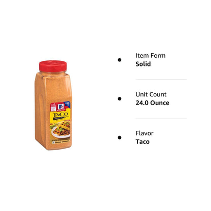 McCormick Culinary Taco Seasoning Mix 24 oz – Wholesome Taco Seasoning for Health-Conscious Meal Prep and Balanced Menus