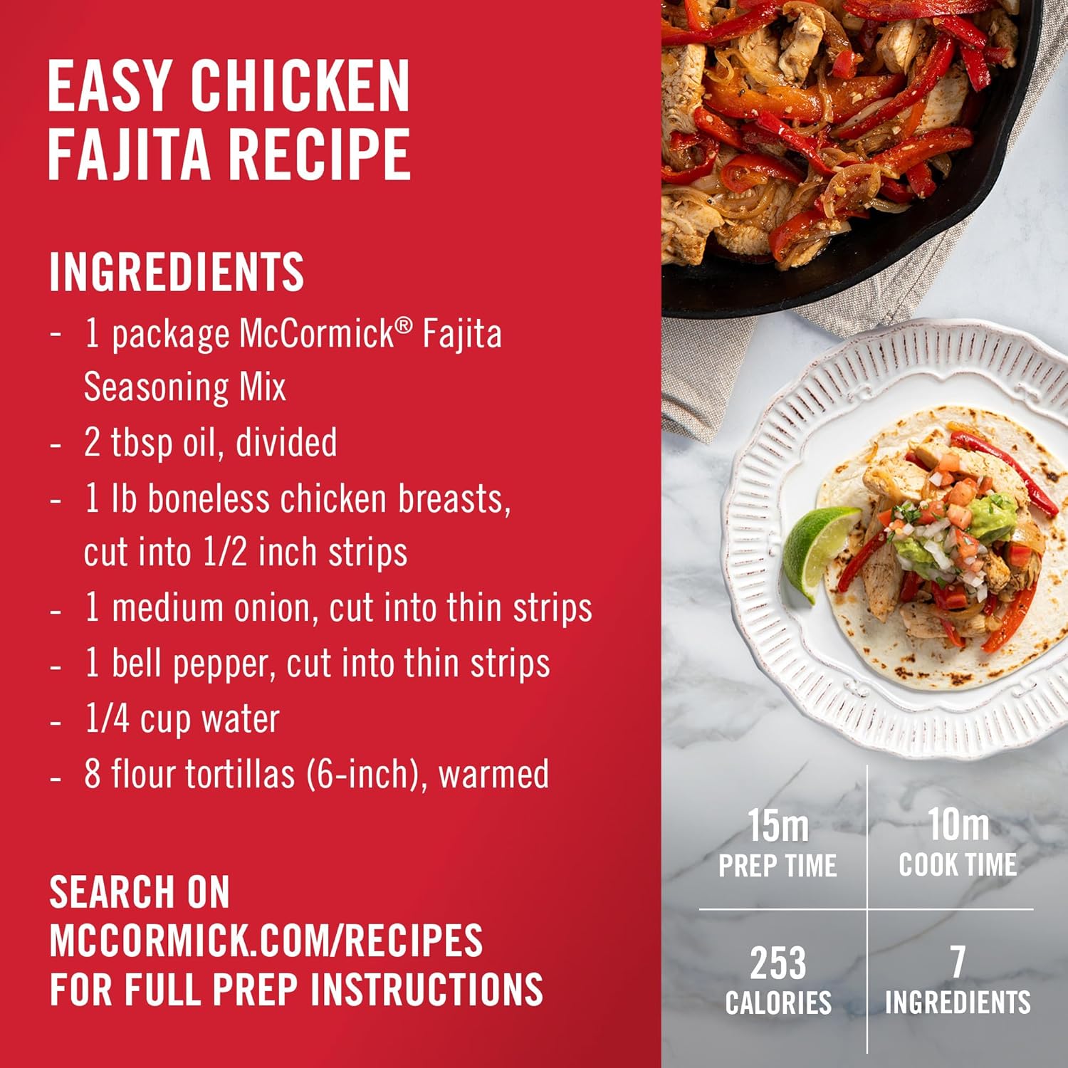 McCormick Fajita Seasoning Mix – Pantry Station Shortcut for 20 Minute Dinners After Long Workdays