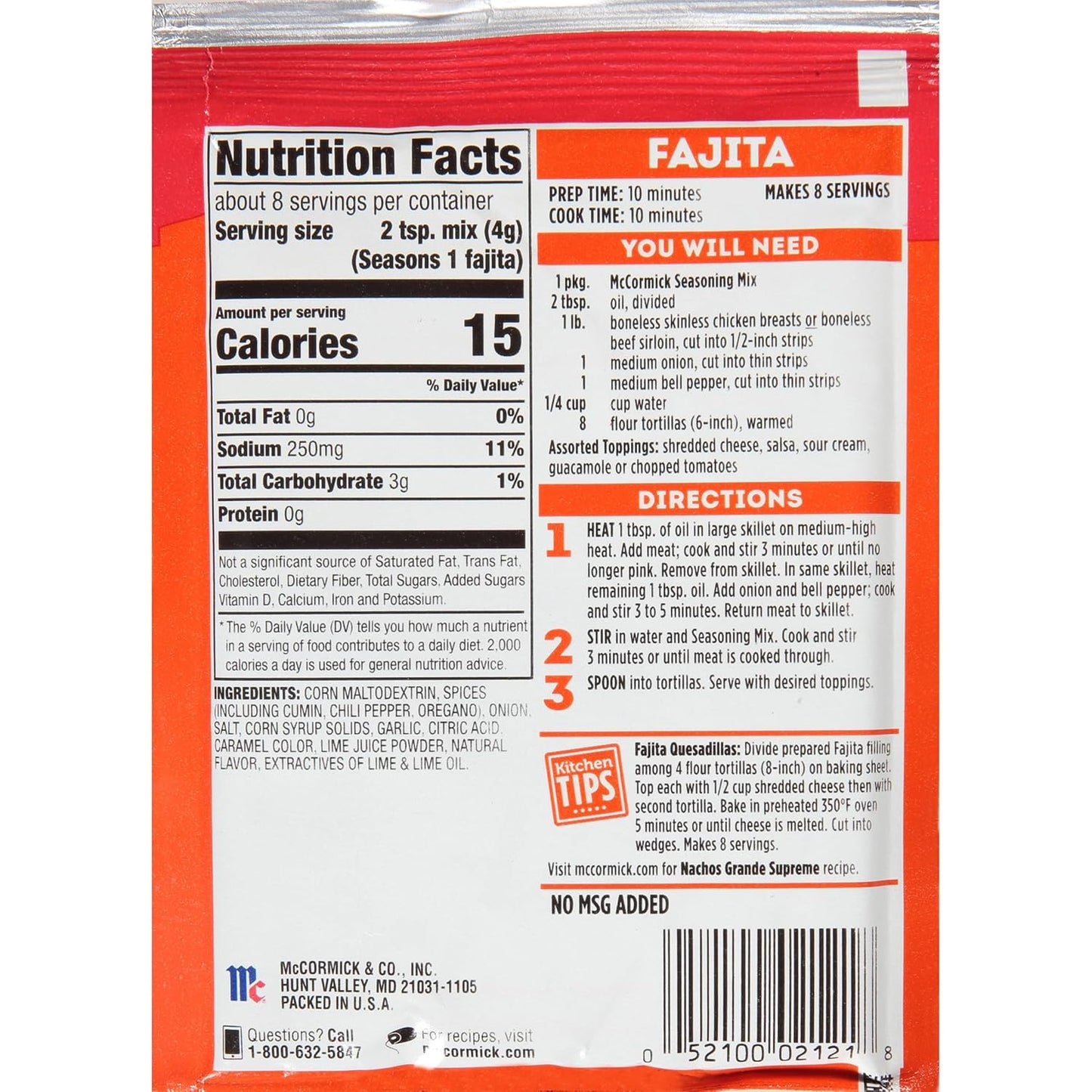McCormick Fajita Seasoning Mix – Pantry Station Shortcut for 20 Minute Dinners After Long Workdays