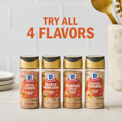 McCormick Finishing Sugar, Salted Caramel Artisan Collection – Luxury Baking Garnish for High-End Entertaining and Cakes