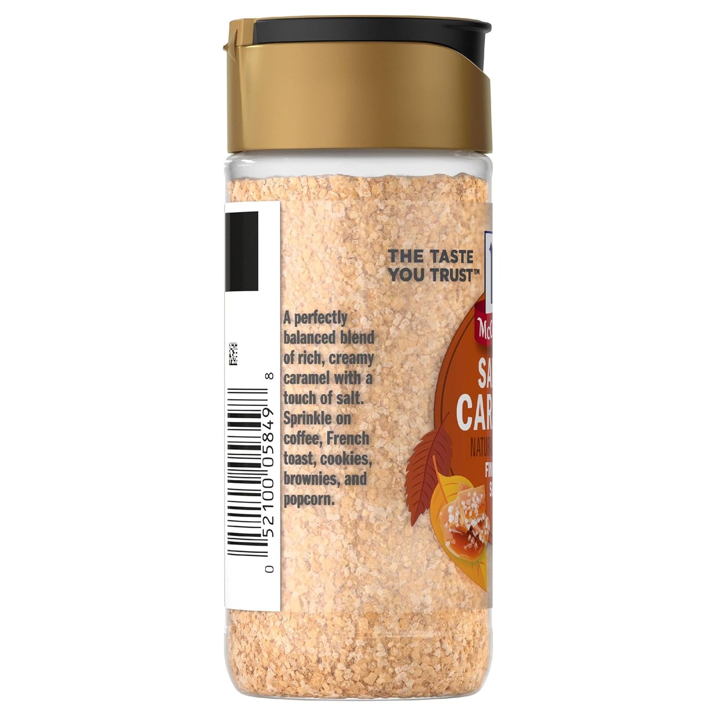 McCormick Finishing Sugar, Salted Caramel Artisan Collection – Luxury Baking Garnish for High-End Entertaining and Cakes