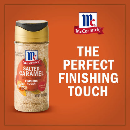 McCormick Finishing Sugar, Salted Caramel Artisan Collection – Luxury Baking Garnish for High-End Entertaining and Cakes